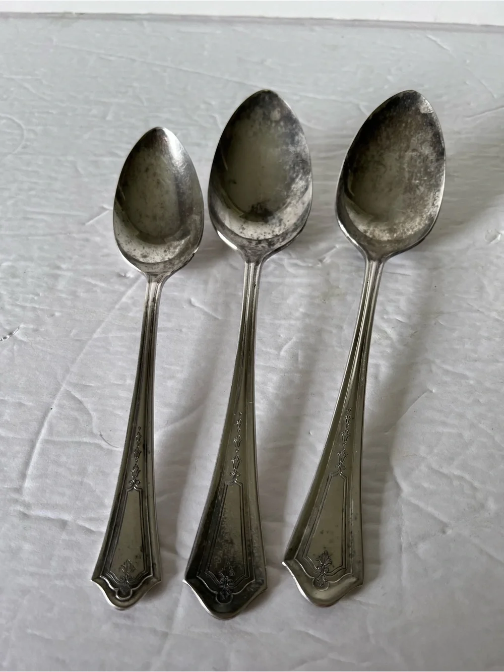 VTG Silverplate Spoons Simon L & George H. Rogers Co. Oakland 1 TBS 2 Serving